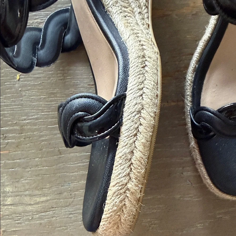 Stuart Weitzman Black Braided Double-Band Slide Mules - Picture 7 of 7